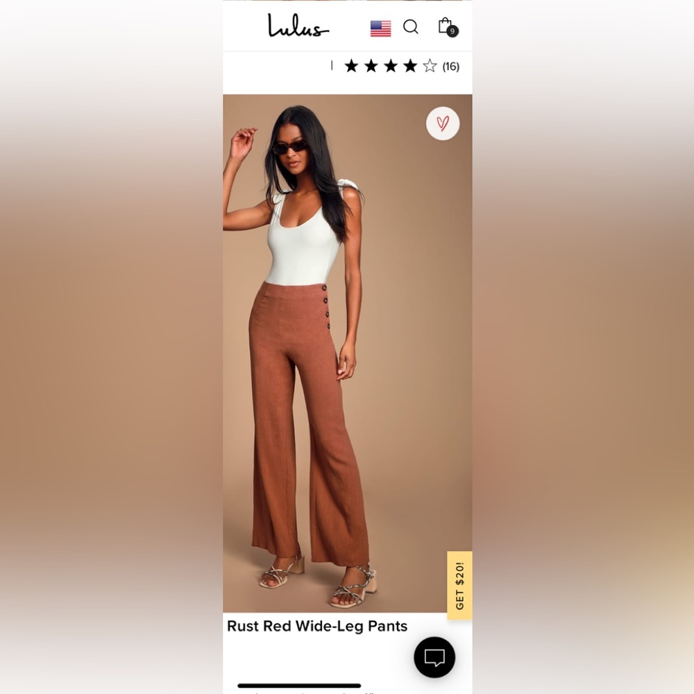 ISO rust Palazzo pants size medium